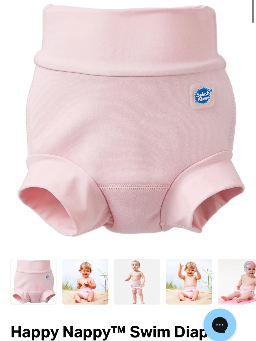 Happy Nappy™ Swim Diaper Cover — Soft Pink